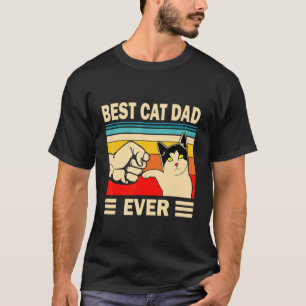 Mens Best Cat Dad Father's Day T-Shirt