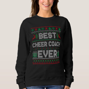 Mens Best Cheer Coach Ever Christmas Pajamas Match Sweatshirt