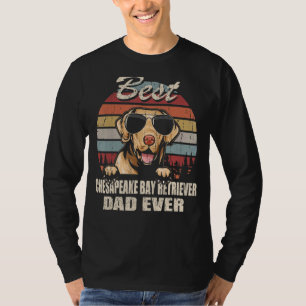 Mens Best Chesapeake Bay Retriever Dad Ever Father T-Shirt
