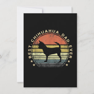 Mens Best Chihuahua Dad Ever Chi Dog Lover Gifts Thank You Card