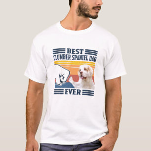 Mens Best Clumber Spaniel Dad Ever Funny Dog Lover T-Shirt