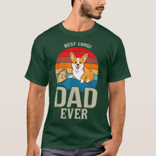 Mens Best Corgi Dad Ever Daddy Dog Lover Owner 816 T-Shirt