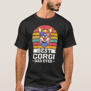 Mens Best Corgi Dad Ever Daddy Dog Owner T-Shirt