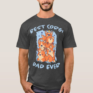 Mens Best Corgi Dad Ever Dog Corgi Saying Welsh Co T-Shirt
