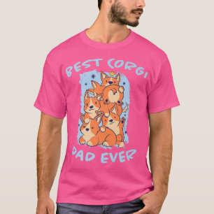 Mens Best Corgi Dad Ever Dog Corgi Saying Welsh Co T-Shirt