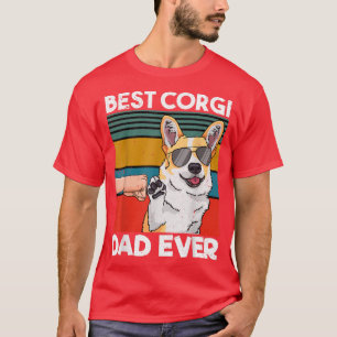 Mens Best Corgi Dad Ever Dog Dad Fist Bump T-Shirt