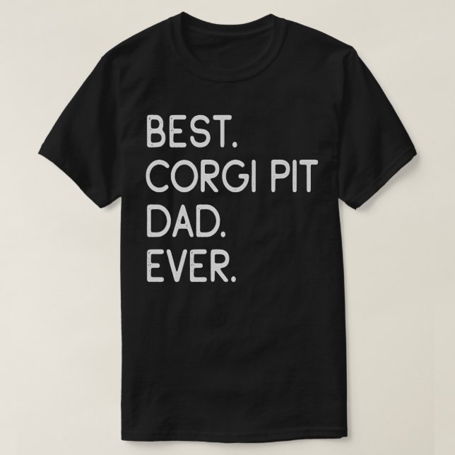Mens Best Corgi Pit Dad Ever822 T-Shirt (Design Front)
