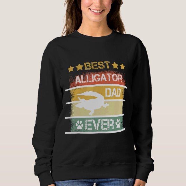 Mens Best Crocodile Alligator Dad Ever Sweatshirt (Front)