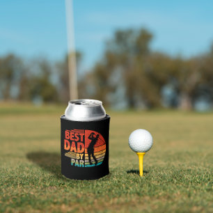 Mens Best Dad By Par Daddy Father's Day Gifts Golf Can Cooler