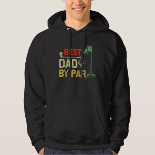 Mens Best Dad By Par Golf  Funny Hoodie