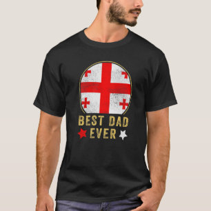 Mens Best Dad Ever Georgian Father Country Georgia T-Shirt