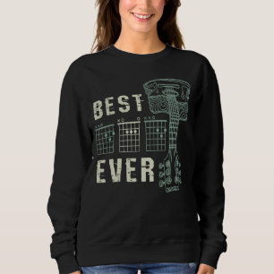 Mens Best Dad Ever Guitar Player Musical Instrumen Sweatshirt