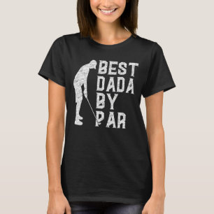Mens Best Dada By Par Father's Day   Golf Vintage T-Shirt