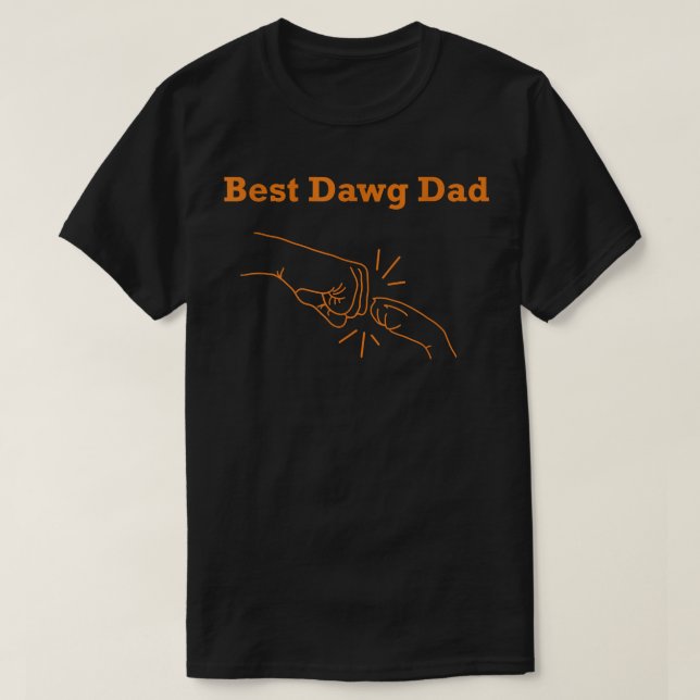 Mens Best Dawg Dad  T-Shirt (Design Front)