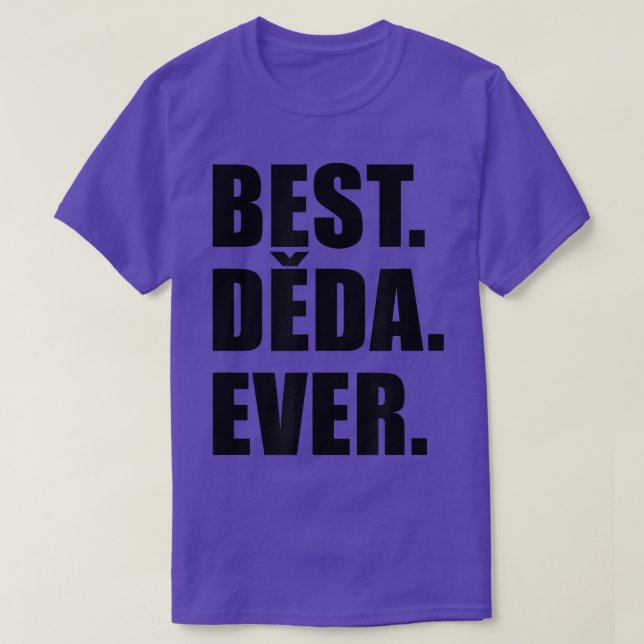 Mens Best Deda Ever Czech Grandpa  T-Shirt (Design Front)