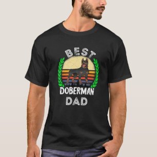 Mens Best Doberman Dad Pinscher Papa Dobie Dog Bre T-Shirt