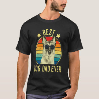 Mens Best Dog Dad Ever Belgian Malinois Father's D T-Shirt
