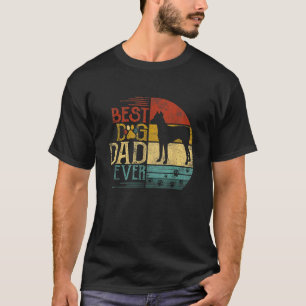 Mens Best Dog Dad Ever Doberman Vintage Father's D T-Shirt