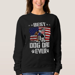 Mens Best Dog Dad Ever English Bulldog American Fl Sweatshirt