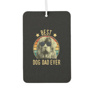 Mens Best Dog Dad Ever Newfoundland Fars Day Car Air Freshener