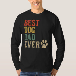 Mens Best Dog Dad Ever  Vintage Dog Daddy T-Shirt