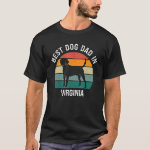 Mens Best Dog Dad In Virginia Dog T-Shirt