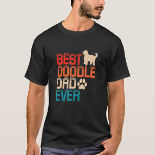Mens Best Doodle Dad Ever Dog Dad GoldenDoodle Lab T-Shirt