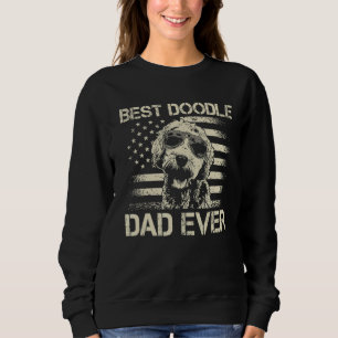 Mens Best Doodle Dad Ever Goldendoodle Merican Fl Sweatshirt