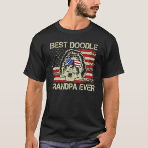 Mens Best Doodle Grandpa Ever Dad Ever Father's D T-Shirt