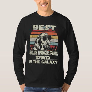 Mens Best English Springer Spaniel Dad In The Gala T-Shirt