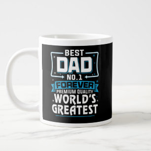 Men's Best Father Dad World's Greatest No.1 Large Coffee Mug