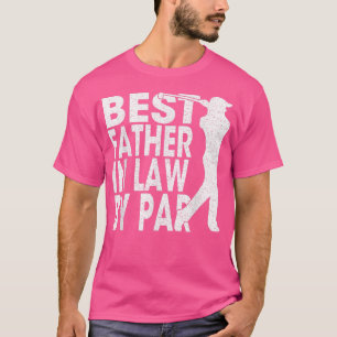 Mens Best Father In Law By Par Vintage Pro Golfer  T-Shirt
