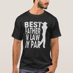 Mens Best Father In Law By Par Vintage Pro Golfer  T-Shirt