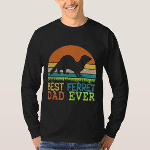 Mens Best Ferret Dad Ever Vintage For Father Day T-Shirt