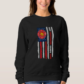 Mens Best Firefighter Gamps Ever Us Flag Fireman F Sweatshirt