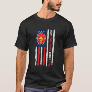 Mens Best Firefighter Gumpy Ever Us Flag Fireman F T-Shirt
