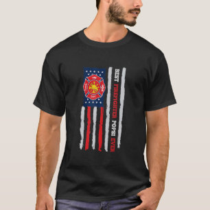 Mens Best Firefighter Popsi Ever Us Flag Fireman F T-Shirt
