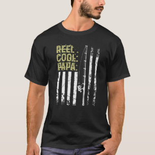 Mens Best Fisherman Reel Cool Daddy For Papa Fathe T-Shirt