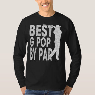 Mens Best G Pop By Par Vintage Pro Golfer Father' T-Shirt