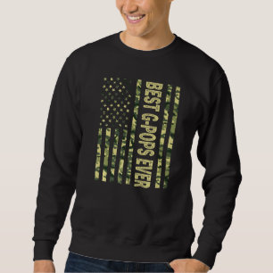 Mens Best G Pops Ever Us American Flag Grandpa Fa Sweatshirt