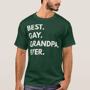 Mens Best Gay Grandpa Ever   LGBT Pride  T-Shirt