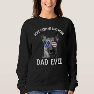 Mens Best German Shepherd Dog Dad Ever American Fl Sweatshirt