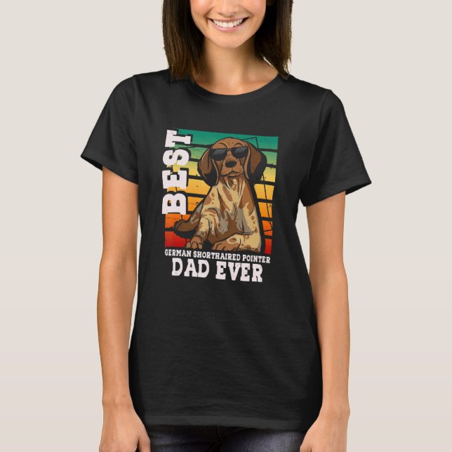 Mens Best German Shorthaired Pointer Dad Ever GSP  T-Shirt (Front)