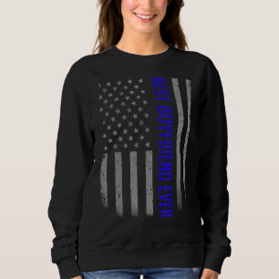 Mens Best Godfather Ever American Flag   For Fathe Sweatshirt