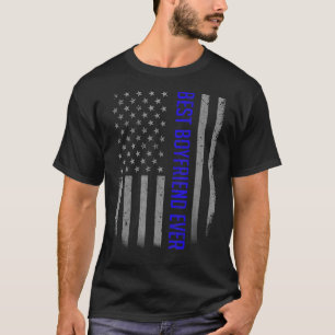 Mens Best Godfather Ever American Flag For Fathe T-Shirt