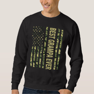 Mens Best Grampa Ever Us American Flag Grandpa F Sweatshirt