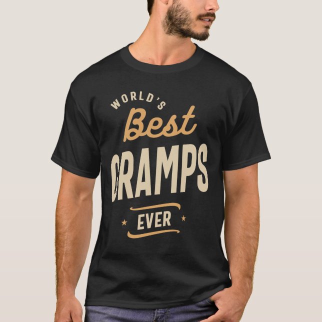 Mens Best Gramps Ever Funny Dad / Grandpa  T-Shirt (Front)