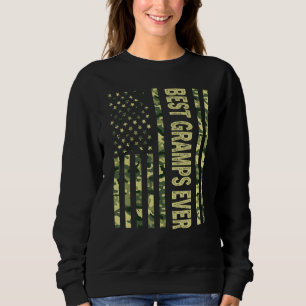 Mens Best Gramps Ever Us American Flag  Grandpa Fa Sweatshirt