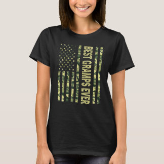 Mens Best Gramps Ever Us American Flag Grandpa Fa T-Shirt
