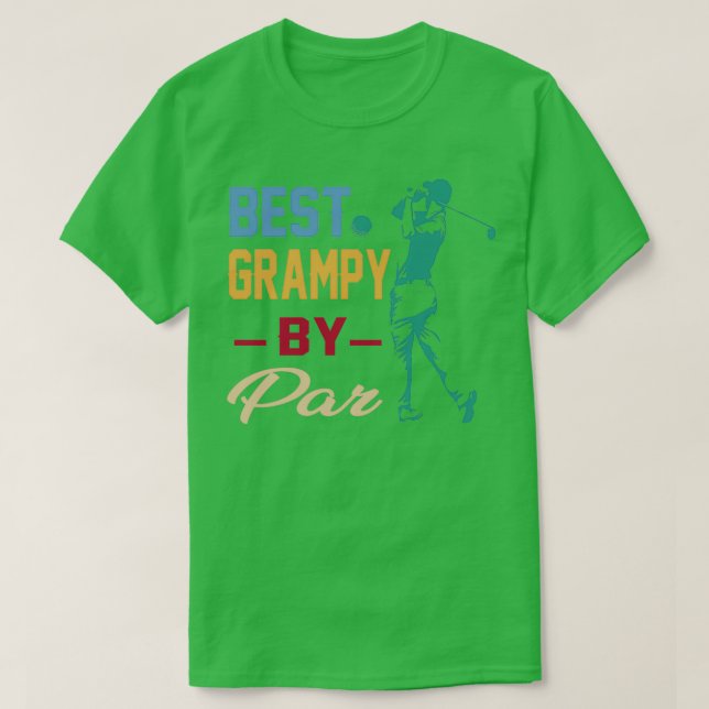 Mens Best Grampy By Par Golf Lover Best Fathers Da T-Shirt (Design Front)